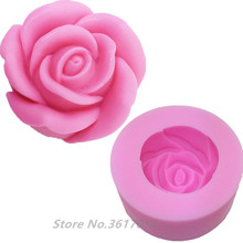 Molde de silicona con forma de rosa para decoración de pasteles, herramientas grandes de fondant, molde para pasta de goma y chocolate, suministros de boda de cumpleaños 2024 - compra barato