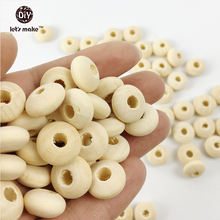 Let's make teether beads (100pc/lot 12mm)natural beads eco-friendly baby teether/clips teething accessories DIY jewelry making 2024 - buy cheap