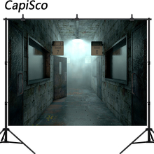 Capisco 3D Corridor Backdrop Horror Empty Hospital room Photography Background Halloween Party Decorations Photo Studio Props 2024 - buy cheap