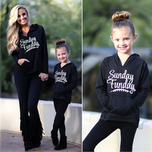 Family matching outfits mommy and me hoodies mother mom mum and daughter clothes women baby kids sweatshirt family look clothing 2024 - buy cheap