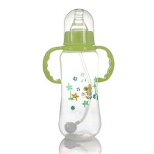 280ml PP Baby Infant Kids Automatic Pipette Straw Pacifier Nipple Feeding Milk Bottle W/ Non Slip Handle & Cup Cover 2024 - buy cheap
