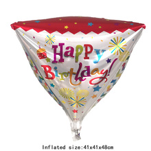 Globo de papel de aluminio para helio, decoraciones para fiesta de cumpleaños, suministros de juguetes para niños, 4D, 1 ud. 2024 - compra barato