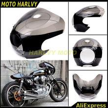Parabrisas de carenado para Harley Sportster 3/4 883 XL, horquillas de 39mm, 5, 1200 ", Cafe Racer 2024 - compra barato