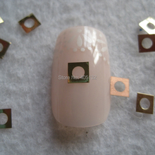 Approx. 1000pcs/bag Metal Gold Square Design Non-adhesive Metal Slices Nail Art Decoration MS-294-2 2024 - buy cheap