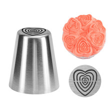 Valentine Heart Flower Fondant Cake Nozzles Pastry Tips DIY Stainless Steel Icing Piping Nozzle Chocolate Cookie Decorating Mold 2024 - buy cheap