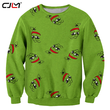 CJLM Casual Sweatshirt Men Brand Clothes Hip Hop Streetwear Pullovers Spring Man Full Print  The Frog 3d Hoodies Sweatshirts 2024 - buy cheap