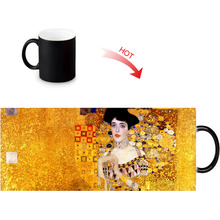 Gustav Klimt Work printed color changing mugs home porcelain tea milk cup personalized ceramic water coffee mug 12oz 2024 - buy cheap
