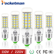 E27 LED Lamp E14 LED Bulb SMD5730 220V Corn Bulb 24 36 48 56 69 72LEDs Lampada Chandelier Candle LED Light For Home Decoration 2024 - buy cheap