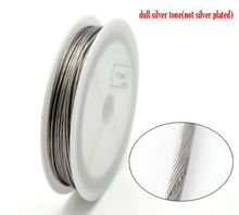 DoreenBeads Retail Silver Color Steel Beading Wire 1mm,sold per pack of 1 roll(9M) 2024 - buy cheap