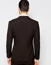 Men's Fashion Dark Brown Men Suit 3 Pieces Wedding Suits Groom Tuxedos(Jacket+Pants+Vest) 2024 - buy cheap