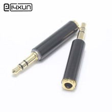 1pcs 3.5mm 3 Pole Male plug to Female jack 3.5 Stereo Audio Adapter Headphone Extension Cord Black Connector 2024 - buy cheap