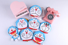 10/Lot 7 Styles 12X12CM Doraemon Plush Doll Coin Purse Wallet Multi-functional Money Bag Toys 2024 - buy cheap