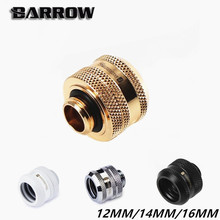 4 pcs BARROW black, silver, white, gold G1 / 4" 12mm / 14mm / 16mm hard tube fittings free shipping 2024 - buy cheap