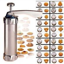 Cookie Press Kit, Stainless Steel Biscuit Press Set Includes 20 Discs & 4 Icing Tips,Best Christmas Spritz Dough Cookie Gun(315) 2024 - buy cheap