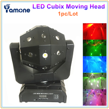Rayo láser estroboscópico 3 en 1, luz LED de cabeza móvil para fútbol, 16x3W, RGBW, luz de haz Cubix con láser RG, 4 piezas, LED estroboscópico 2024 - compra barato