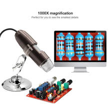 Высокое качество 3в1 USB цифровой микроскоп 1000X Лупа с функцией OTG 8 светодиодных ламп с подставкой может защелкивать HD фотографии и видео 2024 - купить недорого