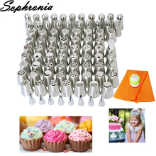 Sophronia 90PCS/set Icing Piping Nozzles Sphere Ball Russian Nozzle Stainless Steel Pastry Tips Cake Decorators For KitchenCS097 2024 - buy cheap