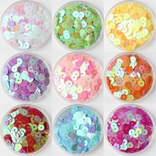 6mm Sequin PVC Colorful Flat Round Loose Sequins Paillettes Sewing Wedding Craft,Kids DIY Slim Filling Material 720Pcs 2024 - buy cheap
