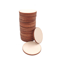 20 шт., круглые деревянные диски для детского творчества, 80 мм, 3,14 дюйма 2024 - купить недорого