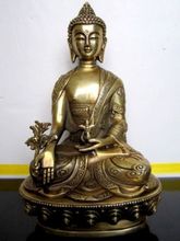 Тибетская буддийская медицина Бронзовая статуэтка Будды 2024 - купить недорого