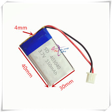 XHR-2P 2.54 550mAh 403040 3.7V polymer lithium ion battery 2024 - buy cheap