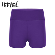 iEFiEL Kid Girls Boy-cut High Waist Activewear Ballet Dance Shorts Bottoms for Yoga Sports Workout Gym Exercise Dancing Clothes 2024 - buy cheap