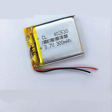 Dinto 3.7V 300mAh 402530 042530 Li-ion Lithium Polymer Battery Li-Po Batteries Cells for MP3 MP4 GPS Powerbank Bluetooth 2024 - buy cheap