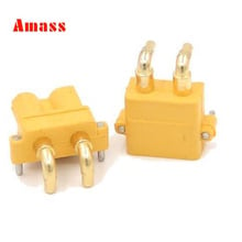 2pairs XT30PW Banana Golden XT30 Upgrade Right Angle Plug Connector ESC Motor PCB board plug connector for RC model 20% off 2024 - buy cheap