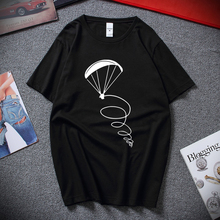 Summer new Fashion men t-shirt paragliding fly pilot Design man cotton Short Sleeve T Shirt Tops 2024 - buy cheap