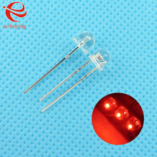 5mm Red Straw Hat Light LED Emitting Diode Ultra Bright Lamp Bead Plug-in DIY Kit Practice Wide Angle 5 mm 100 pcs/lot 2024 - buy cheap