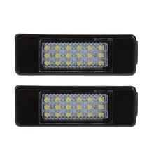 Lâmpada com 18 leds para peugeot, 207, 307, 308, citroen berlingo 2006-2012, c3, c4, c5, c6, 5d, 2 peças 2024 - compre barato