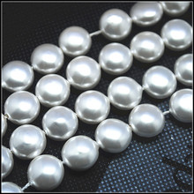 32pcs white shell beads coin shape mother of pearl size 12mm for women bracelets making accessories spacer beads 2024 - buy cheap