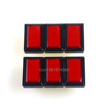 6pcs 5V Beatmania Iidx DIY LED Illuminated Rectangular Push Button 50mm*33mm Rectangular Arcade LED Lighted Push Button - Red 2024 - buy cheap