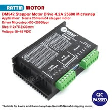 DM542 48V DC stepper motor driver 4.2A 25600ppr microstep for 2 phase NEMA 23 34 stepper motor 2024 - buy cheap