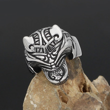 Anillo de acero inoxidable 316L para hombre, Vikingo nórdico, Odín, Lobo, Runa, con bolsa de regalo 2024 - compra barato