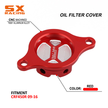 Motorcycle CNC Red Oil Filter Cleaner Cap Cover For HONDA CRF450R CRF 450R 2009 2010 2011 2012 2013 2014 2015 2016 09-16 2024 - buy cheap