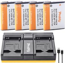 Batería de iones de litio recargable para móvil, pila de ion de litio recargable para Samsung PL80, PL90, PL100, ES70, DV100, DV10, ST100, ST150F, ST30, ST50, ST60, ST93, ST94, ST95, ST96, BP-70A 2024 - compra barato