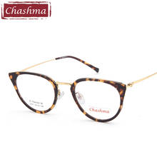 Chashma Brand Top Quality Cat Eye Glasses Women Fashion Small Tortoise Color Optical Eyeglasses 15 Grams 2024 - buy cheap