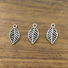 10pcs  Leaf Charms 19.5x10mm Tibetan Silver Plated Pendants Antique Jewelry Making DIY Handmade Craft 2024 - buy cheap