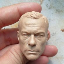 Em branco 1/6 escala enterbay jean-claude van damme cabeça esculpir sem pintura caber 12 "figura 2024 - compre barato