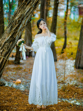 Bridesmaid Dress Vintage Princess Nightgowns Goddess Long Dress White Cotton Sleepwear For Women Pregnant women dress Plus size 2024 - buy cheap