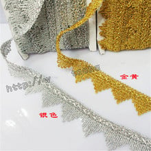 Wholesale 10Yards Fine 2Colors (Silver/ Gold) Lace Trim DIY Accessories 4.5cm LG0009 2024 - buy cheap