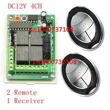 Interruptor com controle remoto sem fio 4 canais, dc 12v 10a 315/433mhz rf, sistema 12v 4 transmissores to1 receptor com função momentânea