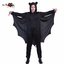 Eraspooky halloween costumes for adult Men Bat Costume black hold jumpsuit cosplay costume carnival fantasia adulto for party 2024 - buy cheap