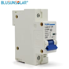 (50 unids/lote) 1P 100A DC220V interruptor de circuito de CC MCB para Sistema Solar PV envío por Fedex o DHL 2024 - compra barato