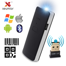 Xeumior Portable Pocket Wireless 2D Scanner QR Code Reader Bluetooth 2D Barcode Scanner For Android IOS Scanner Barcod Handheld 2024 - buy cheap