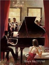 modern art for sale Piano Jazz Brent Heighton Handmade oil painting High quality 2024 - buy cheap