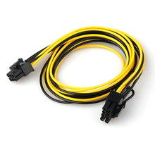 6 контактный разъем «мама» к 8 Pin типа «папа» PCI Express Мощность кабель с адаптером для Графика видеокарта 6Pin для 8Pin PCI-E Мощность кабель 70 см 2024 - купить недорого