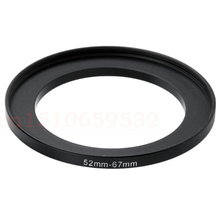 Free tracking number 2pcs 52mm-67mm 52-67mm 52-67 mm Step Up Ring  Lens Filter Stepping Adapter For filter or adapter or lens 2024 - buy cheap