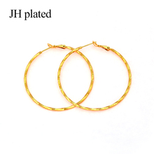 JHplated Fashion New jewelry Auricular circle Africa Wedding big Earrings for women Party Gifts jewelry Middle East Wedding Gift 2024 - buy cheap